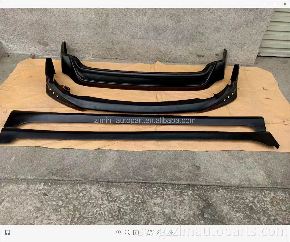 Uuzaji wa kiwanda cha hali ya juu mbele na sketi ya upande wa mdomo wa bumper kwa Prius 2012-2015